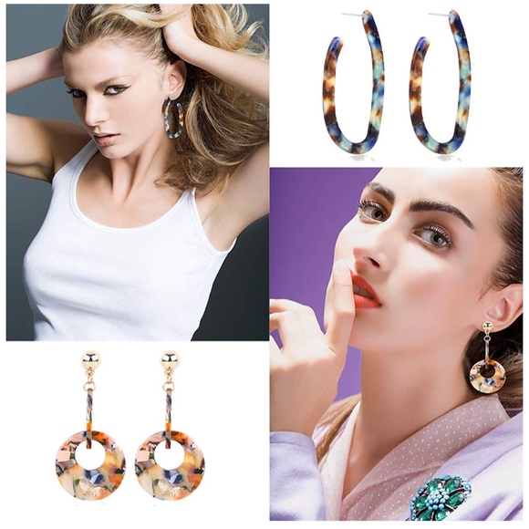 2/$20 BaubleBar Style Dangle Hoop Earrings - Picture 4 of 4